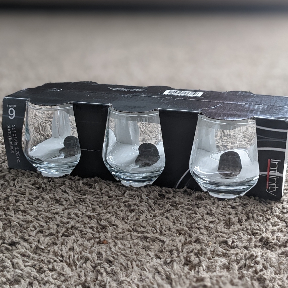 💥🆕 Infinity 3.25 oz Shot Glasses Set of 6